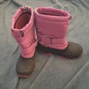 Girl's Kamik rocket pink waterproof insulated winter snow boots  Size 1